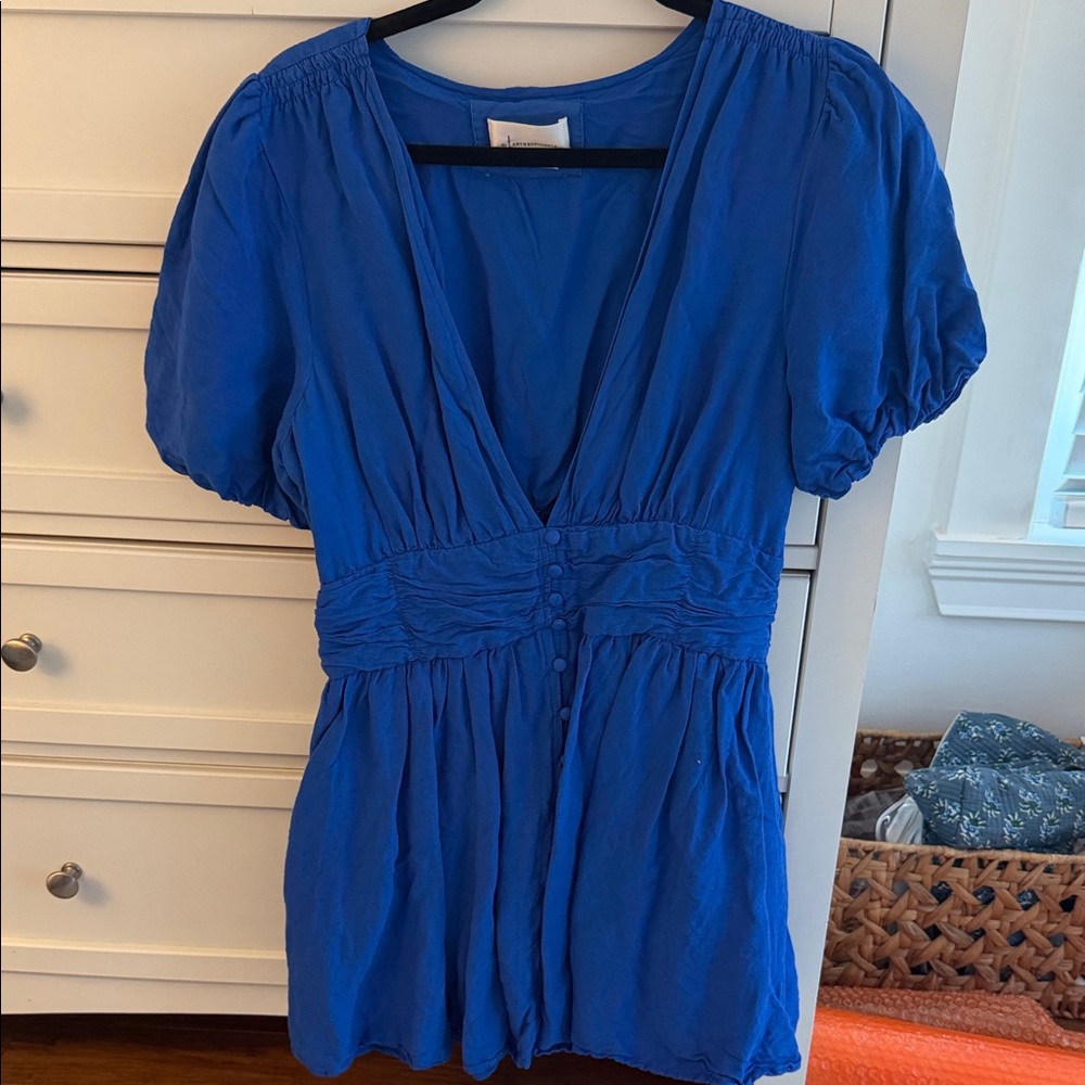 Anthropologie Blue Dress